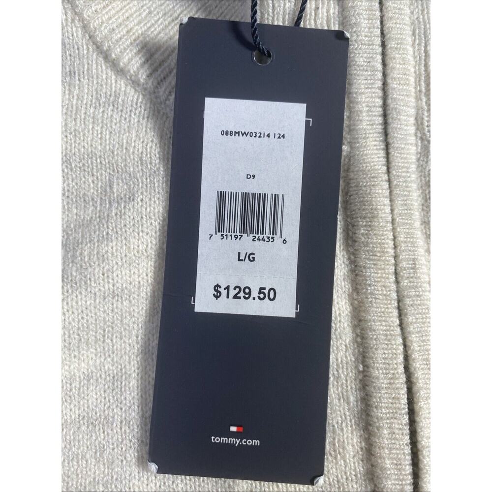 Tommy Hilfiger Cream Zip-Up Sweater - Picture 3 of 9